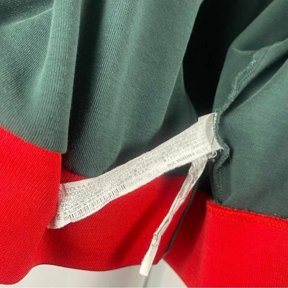 ZARA Small Kids Colorblock Zip-Up Track Jacket Roma Italy Streetwear